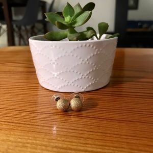 Gold Ball Stud Earrings